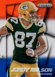 2014 Panini Prizm Prizms Red White and Blue #98 Jordy Nelson (25-X313-NFLPACKERS)