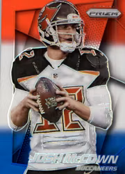 2014 Panini Prizm Prizms Red White and Blue #151 Josh McCown (25-X313-NFLBUCCANEERS)