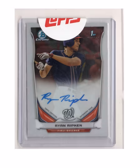 2014 Bowman Chrome Draft Draft Pick Autographs #BCARR Ryan Ripken (80-X269-MLBNATIONALS)