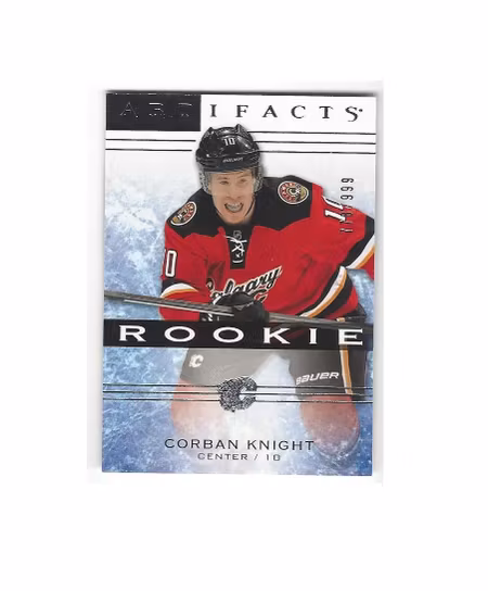 2014-15 Artifacts #136 Corban Knight RC (15-X121-FLAMES)
