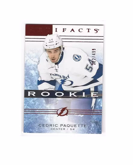 2014-15 Artifacts Ruby #144 Cedric Paquette (25-X121-LIGHTNING)