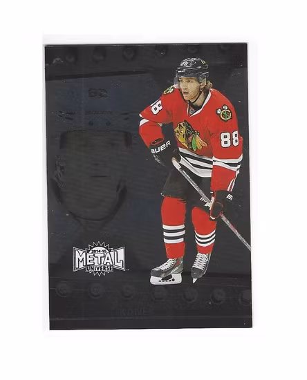 2014-15 Fleer Showcase Metal Universe #18 Patrick Kane (15-X122-BLACKHAWKS)