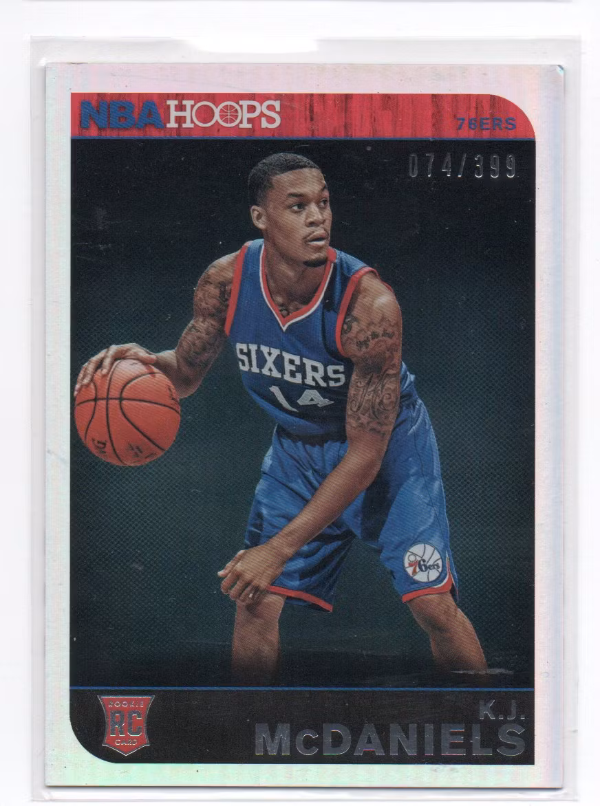 2014-15 Hoops Silver #286 K.J. McDaniels (20-X307-NBA76ERS)