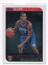2014-15 Hoops Silver #286 K.J. McDaniels (20-X307-NBA76ERS)