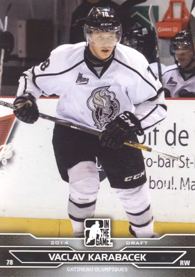 2014-15 ITG Draft Prospects #28 Vaclav Karabacek (10-X68-OTHERS)