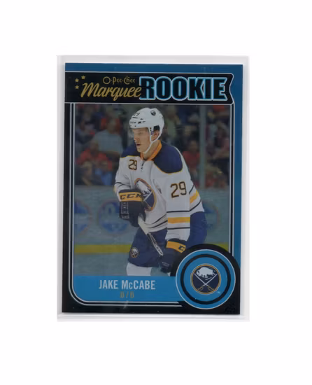 2014-15 O-Pee-Chee Black Rainbow #504 Jake McCabe (40-9x6-SABRES)