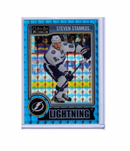 2014-15 O-Pee-Chee Platinum Blue Cubes #62 Steven Stamkos (80-X4-LIGHTNING)