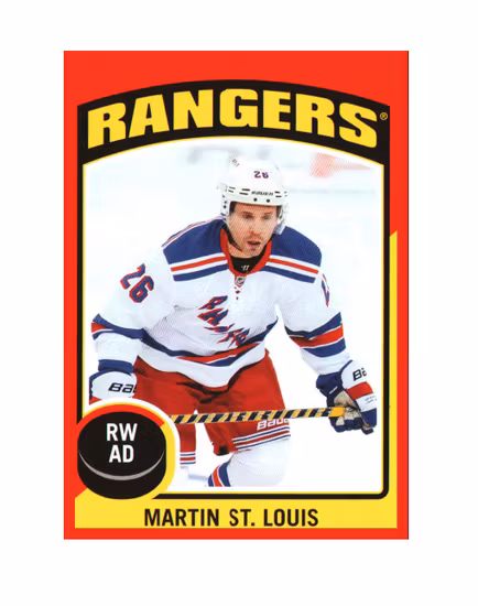2014-15 O-Pee-Chee Stickers #ST7 Martin St. Louis (10-X188-RANGERS)