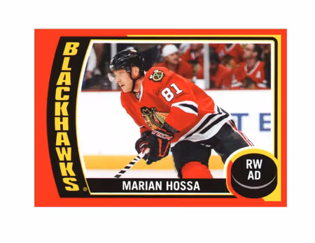 2014-15 O-Pee-Chee Stickers #ST15 Marian Hossa (10-X189-BLACKHAWKS)