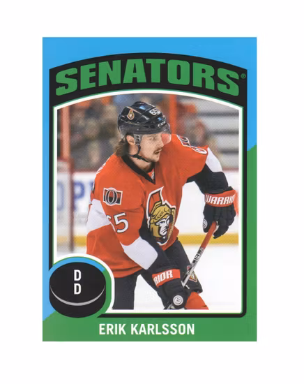 2014-15 O-Pee-Chee Stickers #ST18 Erik Karlsson (10-X189-SENATORS)