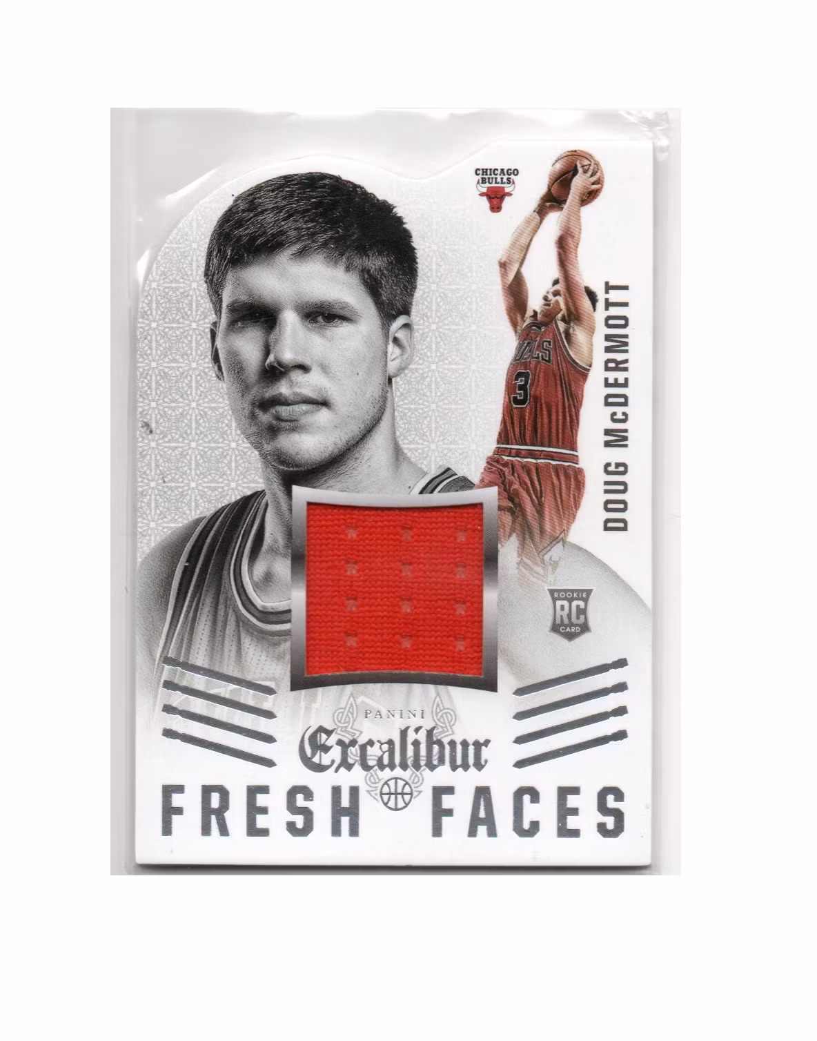 2014-15 Panini Excalibur Fresh Faces Die-Cut Jerseys #16 Doug McDermott (30-X254-NBABULLS)