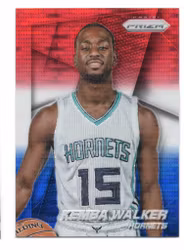 2014-15 Panini Prizm Prizms Red White and Blue Pulsar #56 Kemba Walker (30-X308-NBAHORNETS)