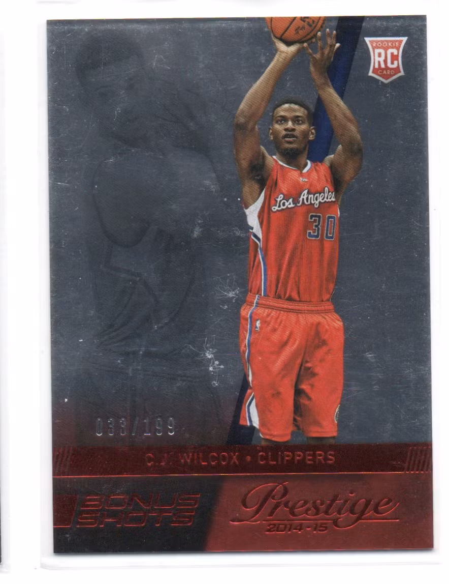 2014-15 Prestige Bonus Shots Red #183 C.J. Wilcox (15-X303-NBACLIPPERS)