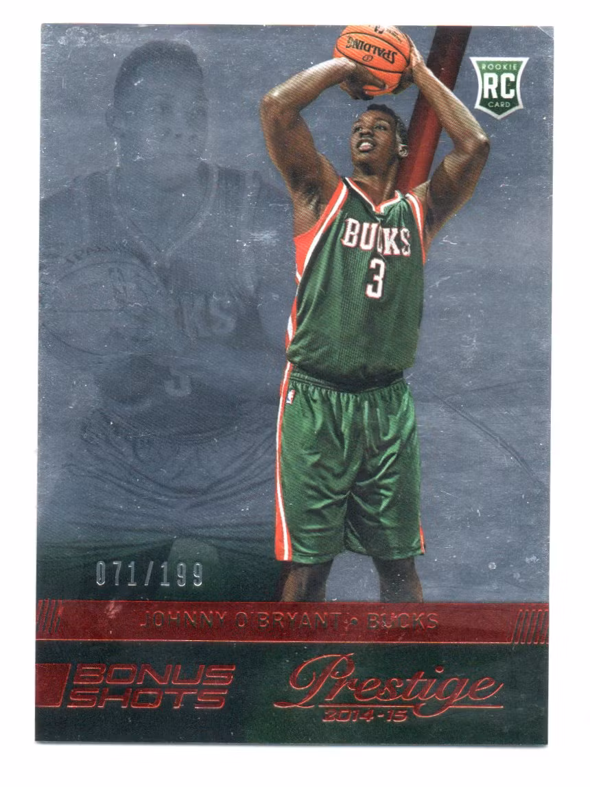 2014-15 Prestige Bonus Shots Red #191 Johnny O'Bryant (20-X303-NBABUCKS)