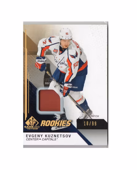 2014-15 SP Game Used Gold Spectrum Materials #173 Evgeny Kuznetsov (100-X89-CAPITALS)