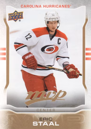 2014-15 Upper Deck MVP #205 Eric Staal SP (12-X13-HURRICANES)