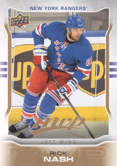 2014-15 Upper Deck MVP #206 Rick Nash SP (10-X11-RANGERS)