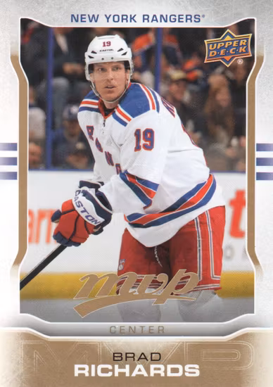 2014-15 Upper Deck MVP #214 Brad Richards SP (10-X13-RANGERS)