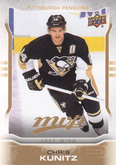 2014-15 Upper Deck MVP #219 Chris Kunitz SP (10-X68-PENGUINS)