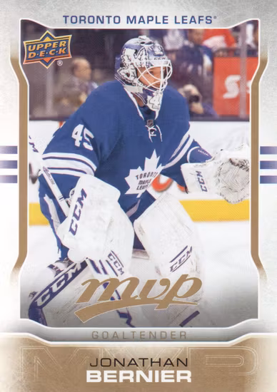 2014-15 Upper Deck MVP #270 Jonathan Bernier SP (10-X95-MAPLE LEAFS)