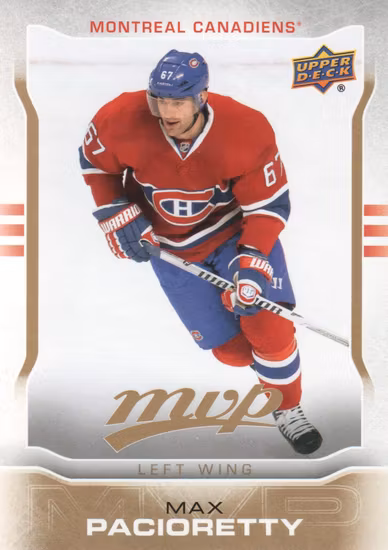 2014-15 Upper Deck MVP #274 Max Pacioretty SP (10-X23-CANADIENS)