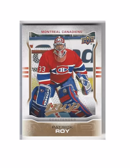 2014-15 Upper Deck MVP #298 Patrick Roy SP (25-X118-CANADIENS)