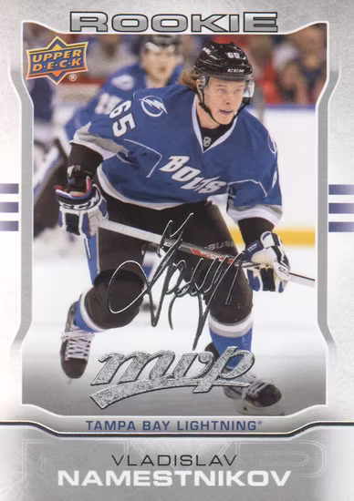 2014-15 Upper Deck MVP Silver Script #51 Vladislav Namestnikov (15-X25-LIGHTNING)