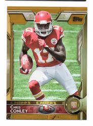 2015 Topps Gold #399 Chris Conley (15-X300-NFLCHIEFS)