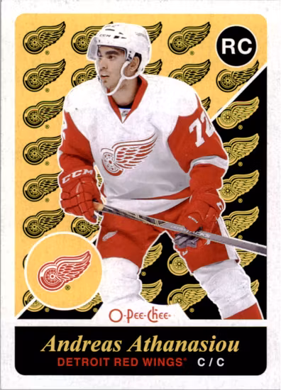 2015-16 O-Pee-Chee Update Retro #U37 Andreas Athanasiou (30-X320-RED WINGS)