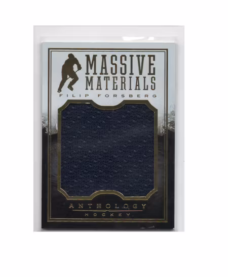 2015-16 Panini Anthology Massive Materials #44 Filip Forsberg (40-X226-GAMEUSED-SERIAL-PREDATORS)
