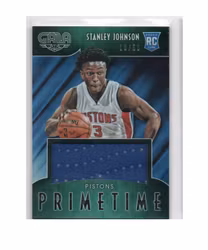 2015-16 Panini Gala Primetime Rookie Memorabilia #19 Stanley Johnson (30-X249-NBAPISTONS)