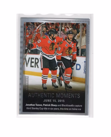 2015-16 SP Authentic #159 Jonathan Toews Patrick Sharp AM (20-X98-BLACKHAWKS)