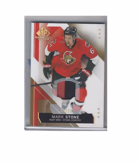 2015-16 SP Game Used Gold Spectrum Materials #28 Mark Stone (50-X91-SENATORS)