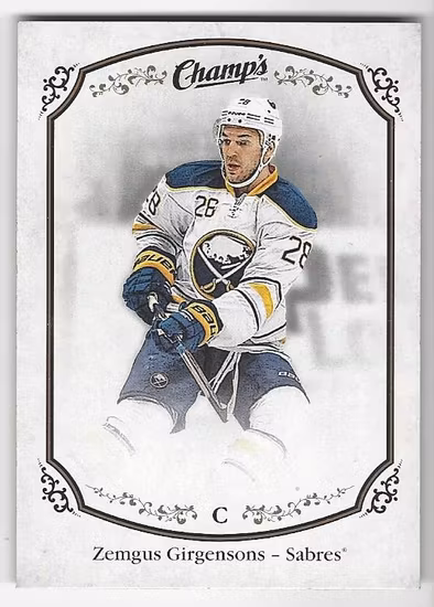 2015-16 Upper Deck Champ's #198 Zemgus Girgensons SP (10-X115-SABRES)