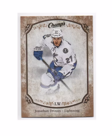 2015-16 Upper Deck Champ's Gold Variant Front #155 Jonathan Drouin (20-X160-LIGHTNING)