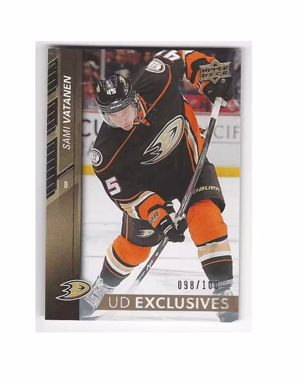 2015-16 Upper Deck Exclusives #4 Sami Vatanen (30-X115-DUCKS)
