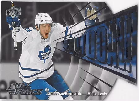 2015-16 Upper Deck Full Force Goooal #GJV James van Riemsdyk (15-X46-MAPLE LEAFS)