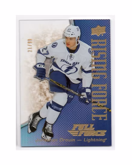 2015-16 Upper Deck Full Force Rising Force Gold #RFJD Jonathan Drouin (50-X153-LIGHTNING)