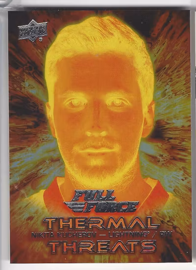 2015-16 Upper Deck Full Force Thermal Threats #TTNK Nikita Kucherov (25-4x5-LIGHTNING)