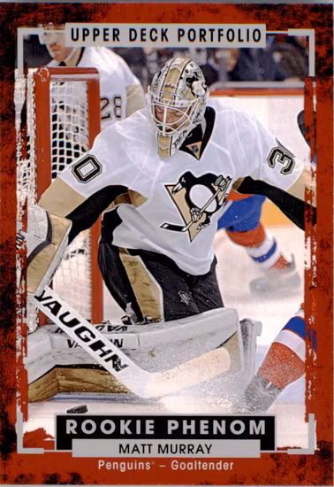 2015-16 Upper Deck Portfolio #223 Matt Murray RC (40-X60-PENGUINS) (2)