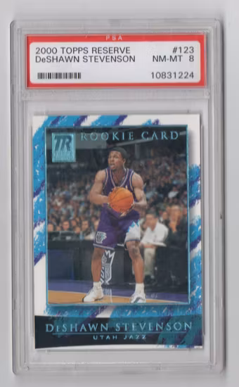 2000-01 Topps Reserve #123 DeShawn Stevenson RC (100-SLABBED1-NBAJAZZ)