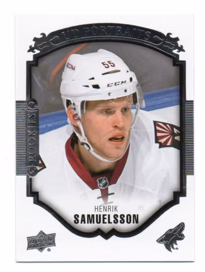 2015-16 Upper Deck UD Portraits #P67 Henrik Samuelsson (10-X337-COYOTES)