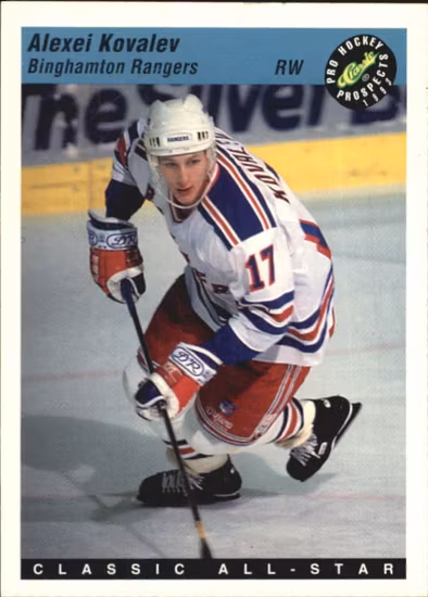 1993 Classic Pro Prospects #10 Alexei Kovalev AS (10-X324-RANGERS)