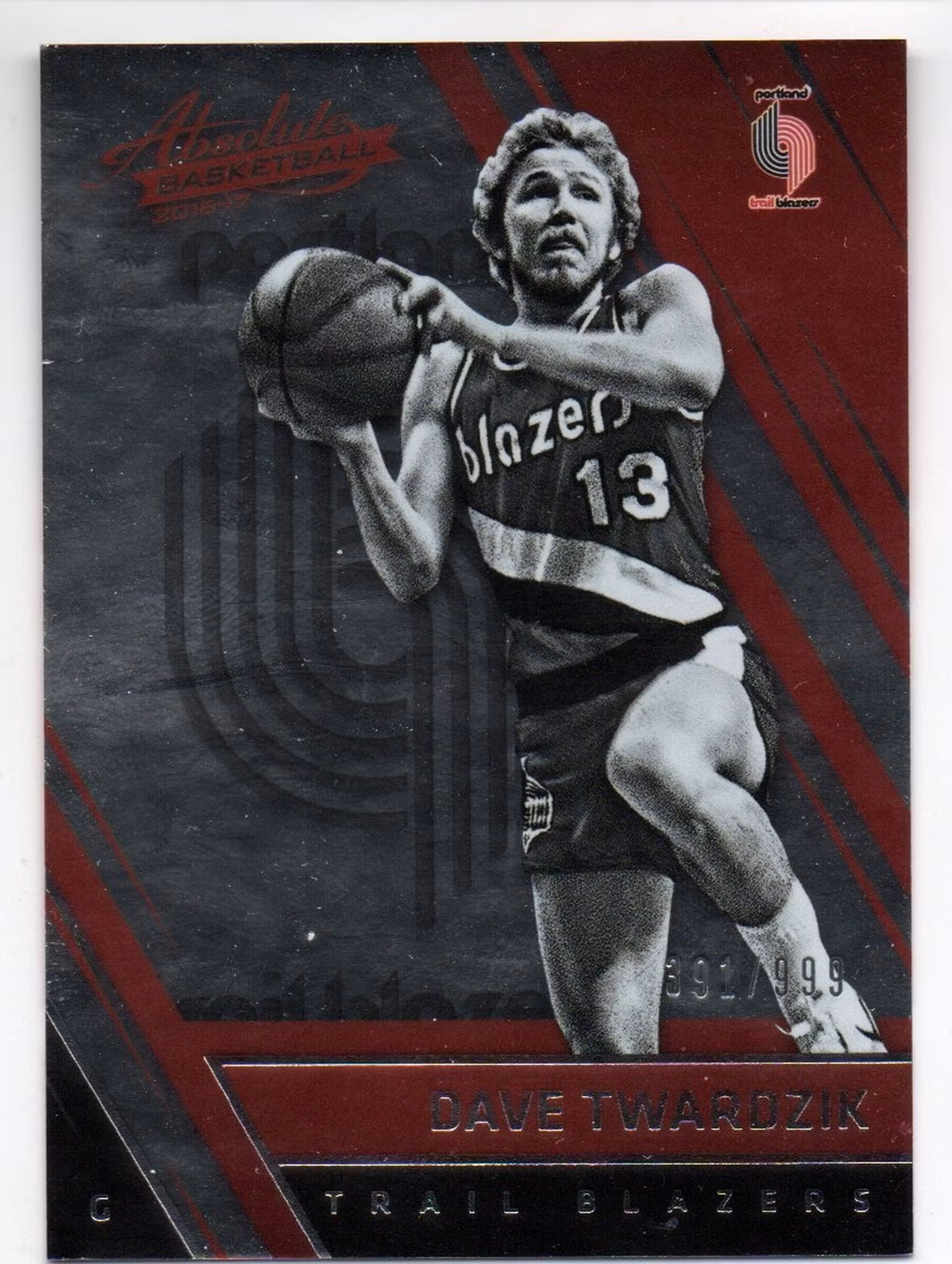 2016-17 Absolute Memorabilia #114 Dave Twardzik (25-X307-NBATRAILBLAZERS)