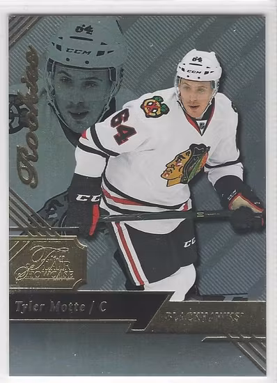 2016-17 Fleer Showcase Flair #32 Tyler Motte R0 (15-273x6-BLACKHAWKS)