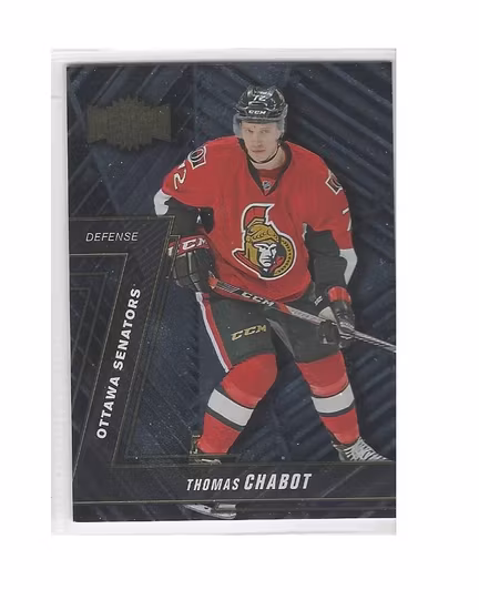 2016-17 Fleer Showcase Metal Universe #MU49 Thomas Chabot (20-262x9-SENATORS)