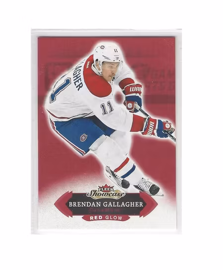 2016-17 Fleer Showcase Red Glow #61 Brendan Gallagher (15-274x4-CANADIENS)