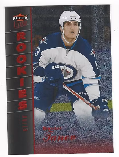 2016-17 Fleer Showcase Ultra Rookies Platinum Medallion #U23 Brandon Tanev (100-182x9-NHLJETS)
