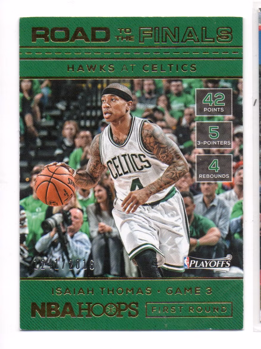 2016-17 Hoops Road to the Finals #7 Isaiah Thomas R1 (20-X303-NBACELTICS)