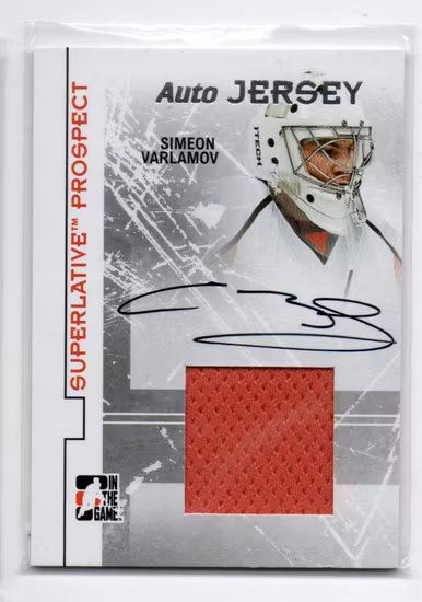 2009-10 ITG Superlative Prospect Jerseys Autographs Silver #PAJSV Semyon Varlamov (300-X46-CAPITALS)